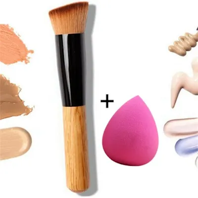 make up accessories brush + sponge + blender