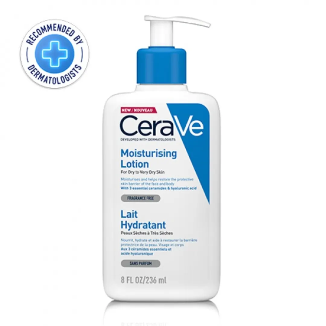 Cerave Moisturising Lotion for Dry to Very Dry Skin 236ml With Hyaluronic Acid and 3 Essential Ceramides