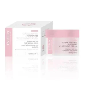 estelin skincare alpha arbutin & niacinamide whitening cream 200g