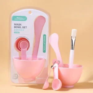 4-in-1 Mask Bowl Make Up Tool - Pink - 7Pc Set