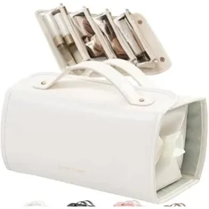 4-in-1 Waterproof Detachable Roll-up Make Up Travel Organizer - White